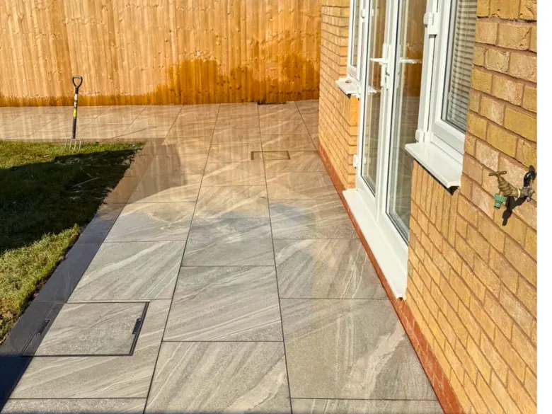 After: Concrete side yard to resin path - S P Groundworks & Driveways