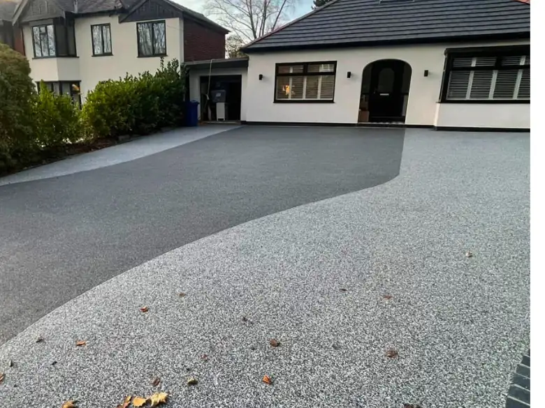 After: Loose gravel to grey resin - S P Groundworks & Driveways